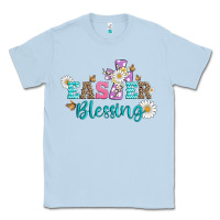 Dusty Blue easter blessing with  cross Classic Tee - Artiststas