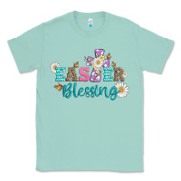 Seafoam easter blessing with  cross Classic Tee - Artiststas