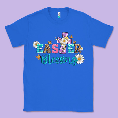 Easter Blessing With  Cross Classic Tee Designed By Artiststas