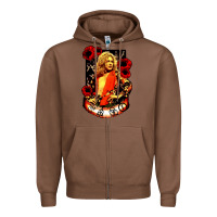 Chestnut vintage image robert plant Zipper Hoodie - artisFamous
