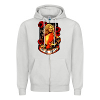 Dove Grey vintage image robert plant Zipper Hoodie - artisFamous