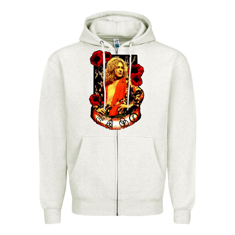 Vintage Image Robert Plant Zipper Hoodie by artisFamous | Teevron