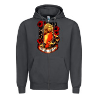 Smoke vintage image robert plant Zipper Hoodie - artisFamous