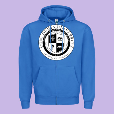 Concordia University Irvine Zipper Hoodie Designed By Artisfamous