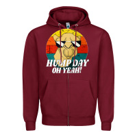 Burgundy hump day Zipper Hoodie - artisFamous