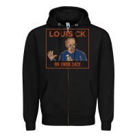 Black LOUIS C.K. Zipper Hoodie - artisFamous