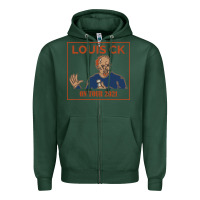 Sports Green LOUIS C.K. Zipper Hoodie - artisFamous
