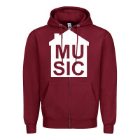 House Music Zipper Hoodie | Teevron
