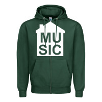 Sports Green house music Zipper Hoodie - artisFamous