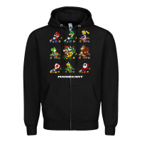 Black mariokart Zipper Hoodie - artisFamous