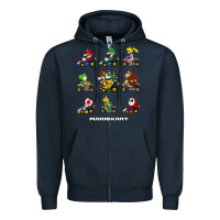 Navy mariokart Zipper Hoodie - artisFamous