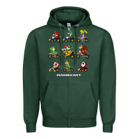 Sports Green mariokart Zipper Hoodie - artisFamous