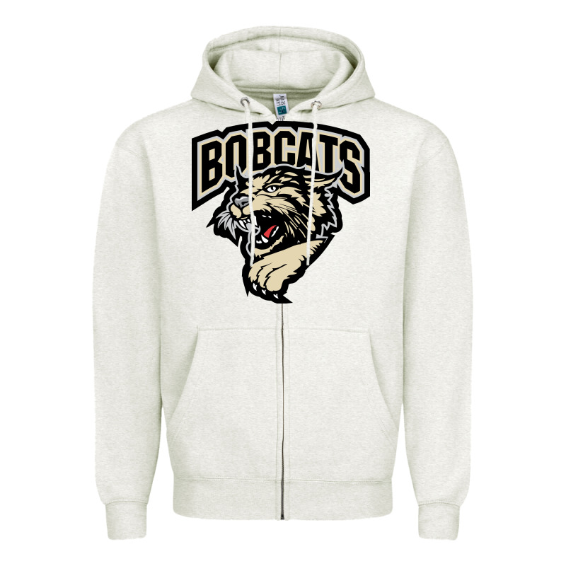 Bismarck Bobcats Zipper Hoodie by artisFamous | Teevron