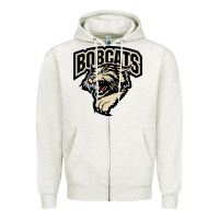 Oatmeal Heather bismarck bobcats Zipper Hoodie - artisFamous