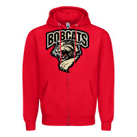 Red bismarck bobcats Zipper Hoodie - artisFamous