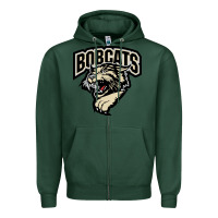 Sports Green bismarck bobcats Zipper Hoodie - artisFamous