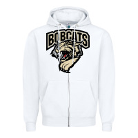 White bismarck bobcats Zipper Hoodie - artisFamous