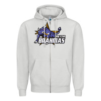 Dove Grey lone star brahmas Zipper Hoodie - artisFamous