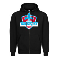 Black maine nordiques Zipper Hoodie - artisFamous