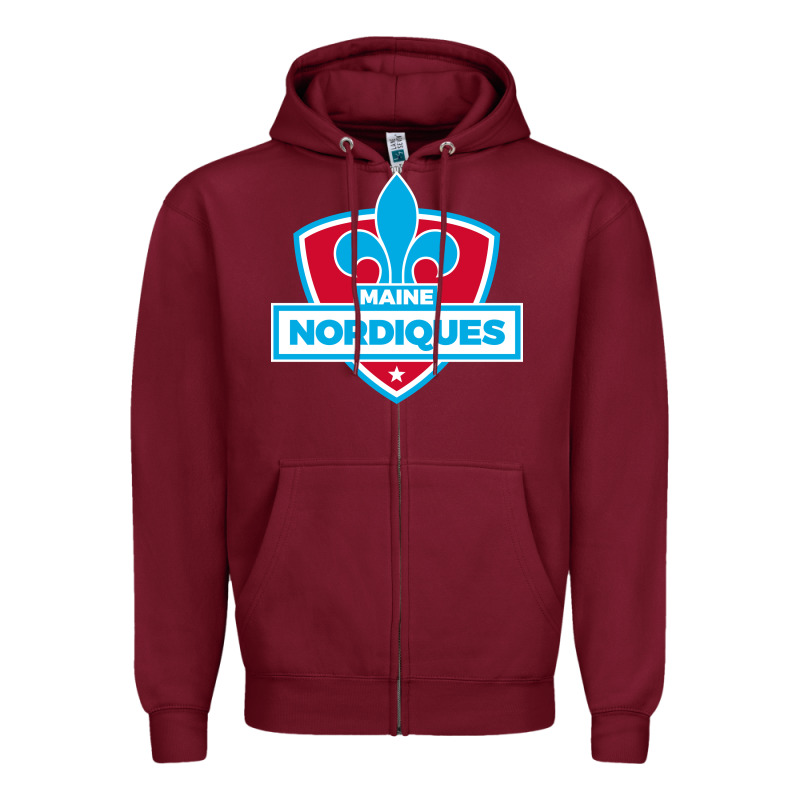 Maine Nordiques Zipper Hoodie by artisFamous | Teevron