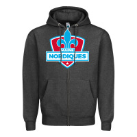 Charcoal Heather maine nordiques Zipper Hoodie - artisFamous