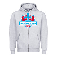 Heather Grey maine nordiques Zipper Hoodie - artisFamous