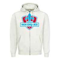 Oatmeal Heather maine nordiques Zipper Hoodie - artisFamous