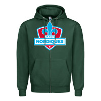 Sports Green maine nordiques Zipper Hoodie - artisFamous