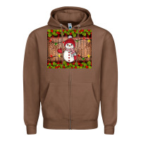 Chestnut snowman Christmas Zipper Hoodie - JahusDesignShop