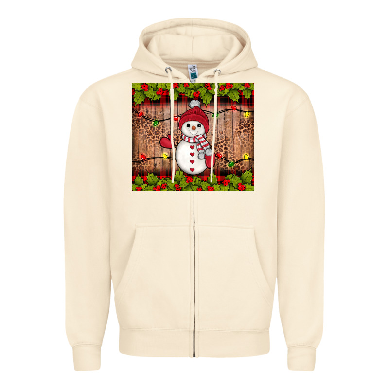 Snowman Christmas Zipper Hoodie by JahusDesignShop | Teevron