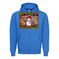 True Royal snowman Christmas Zipper Hoodie - JahusDesignShop