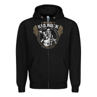 Black kid rock Zipper Hoodie - artisFamous