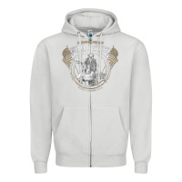 Dove Grey kid rock Zipper Hoodie - artisFamous