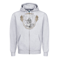 Heather Grey kid rock Zipper Hoodie - artisFamous