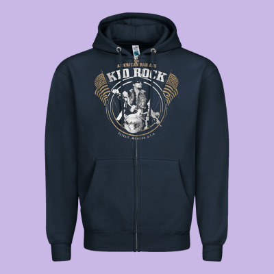 Kid Rock Zipper Hoodie Designed By Artisfamous
