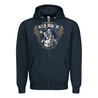 Navy kid rock Zipper Hoodie - artisFamous