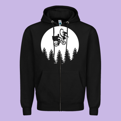 Xenomorph Phone Home Funny Zipper Hoodie Designed By Artisfamous