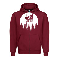 Burgundy xenomorph phone home funny Zipper Hoodie - artisFamous