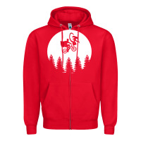 Red xenomorph phone home funny Zipper Hoodie - artisFamous