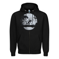 Black alien mata Zipper Hoodie - artisFamous