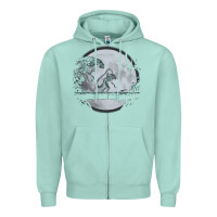 Seafoam alien mata Zipper Hoodie - artisFamous