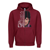 Burgundy dearly beloved we are gathered here Zipper Hoodie - artisFamous