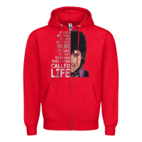 Red dearly beloved we are gathered here Zipper Hoodie - artisFamous