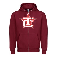 Burgundy Traverse City North Stars Zipper Hoodie - artisFamous