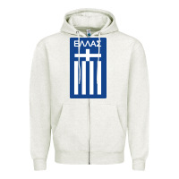 Oatmeal Heather greece national football Zipper Hoodie - artisFamous