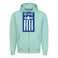 Seafoam greece national football Zipper Hoodie - artisFamous