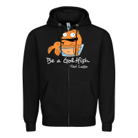 Black be a goldfish ted losso Zipper Hoodie - artisFamous