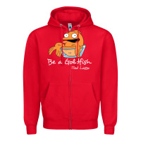 Red be a goldfish ted losso Zipper Hoodie - artisFamous