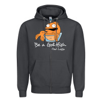 Smoke be a goldfish ted losso Zipper Hoodie - artisFamous