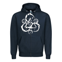 Navy coheed and cambria Zipper Hoodie - artisFamous